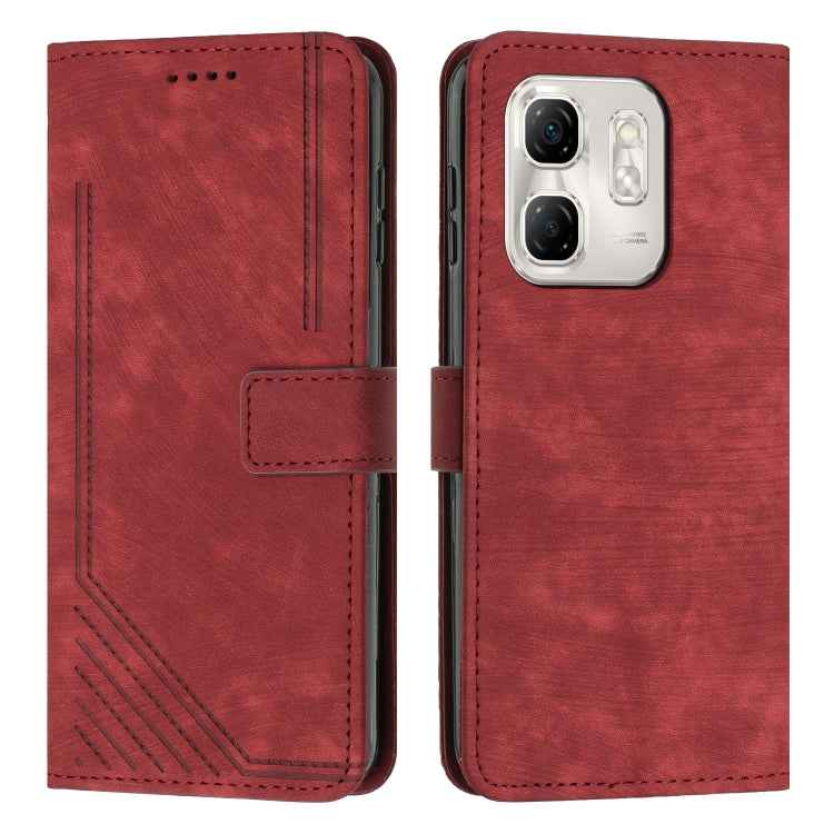 Skin Feel Stripe Pattern Leather Phone Case with Lanyard, For Infinix Note 50 Pro+, For Infinix Note 50 4G / 50 Pro 4G, For Infinix Hot 50 Pro 4G, For Infinix Hot 50i, For Infinix Hot 50 Pro+ 4G, For Infinix Note 40 5G, For Infinix GT 20 Pro           ...