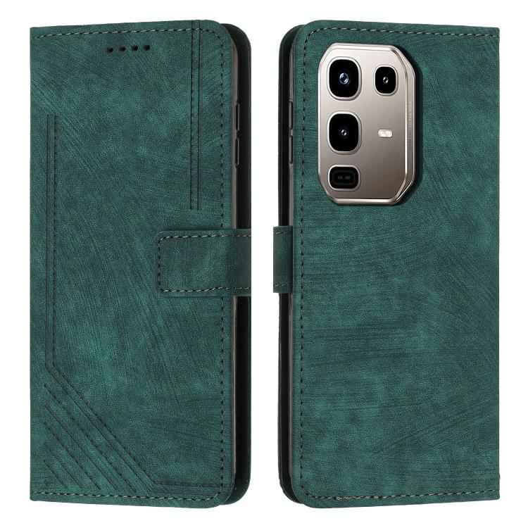 Skin Feel Stripe Pattern Leather Phone Case with Lanyard, For Infinix Note 50 Pro+, For Infinix Note 50 4G / 50 Pro 4G, For Infinix Hot 50 Pro 4G, For Infinix Hot 50i, For Infinix Hot 50 Pro+ 4G, For Infinix Note 40 5G, For Infinix GT 20 Pro           ...