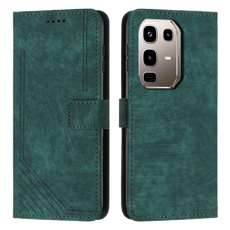 Skin Feel Stripe Pattern Leather Phone Case with Lanyard, For Infinix Hot 60 4G / Hot 60i 4G, For Infinix Hot 60 Pro+ 4G, For Infinix Hot 60 Pro 4G, For Infinix Smart 10 Plus 4G, For Infinix Smart 10 4G, For Infinix GT 30 Pro, For Infinix Note 50s     ...