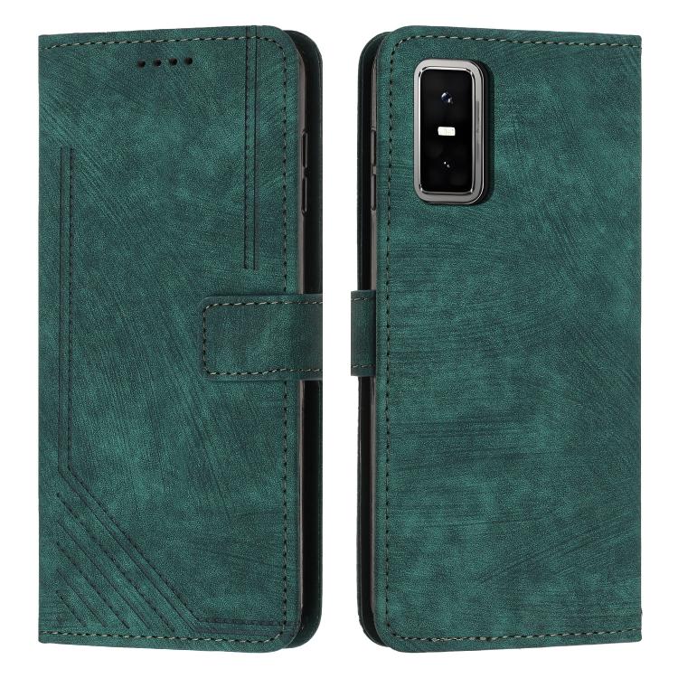 Skin Feel Stripe Pattern Leather Phone Case with Lanyard, For Infinix Hot 60 4G / Hot 60i 4G, For Infinix Hot 60 Pro+ 4G, For Infinix Hot 60 Pro 4G, For Infinix Smart 10 Plus 4G, For Infinix Smart 10 4G, For Infinix GT 30 Pro, For Infinix Note 50s     ...