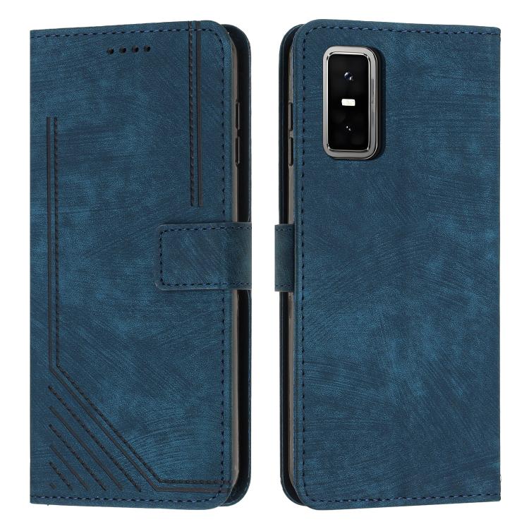 Skin Feel Stripe Pattern Leather Phone Case with Lanyard, For Infinix Hot 60 4G / Hot 60i 4G, For Infinix Hot 60 Pro+ 4G, For Infinix Hot 60 Pro 4G, For Infinix Smart 10 Plus 4G, For Infinix Smart 10 4G, For Infinix GT 30 Pro, For Infinix Note 50s     ...