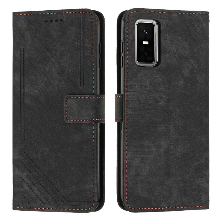 Skin Feel Stripe Pattern Leather Phone Case with Lanyard, For Infinix Hot 60 4G / Hot 60i 4G, For Infinix Hot 60 Pro+ 4G, For Infinix Hot 60 Pro 4G, For Infinix Smart 10 Plus 4G, For Infinix Smart 10 4G, For Infinix GT 30 Pro, For Infinix Note 50s     ...