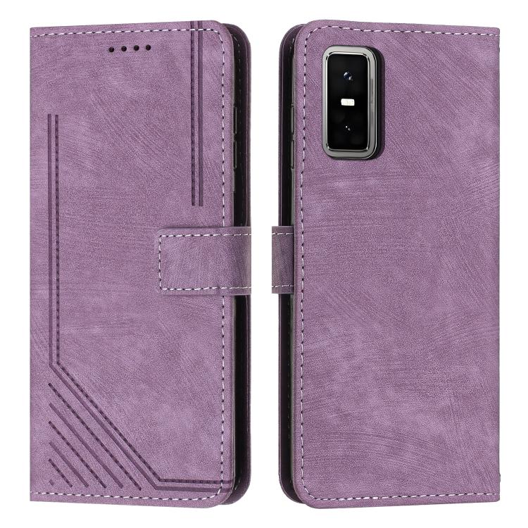 Skin Feel Stripe Pattern Leather Phone Case with Lanyard, For Infinix Hot 60 4G / Hot 60i 4G, For Infinix Hot 60 Pro+ 4G, For Infinix Hot 60 Pro 4G, For Infinix Smart 10 Plus 4G, For Infinix Smart 10 4G, For Infinix GT 30 Pro, For Infinix Note 50s     ...