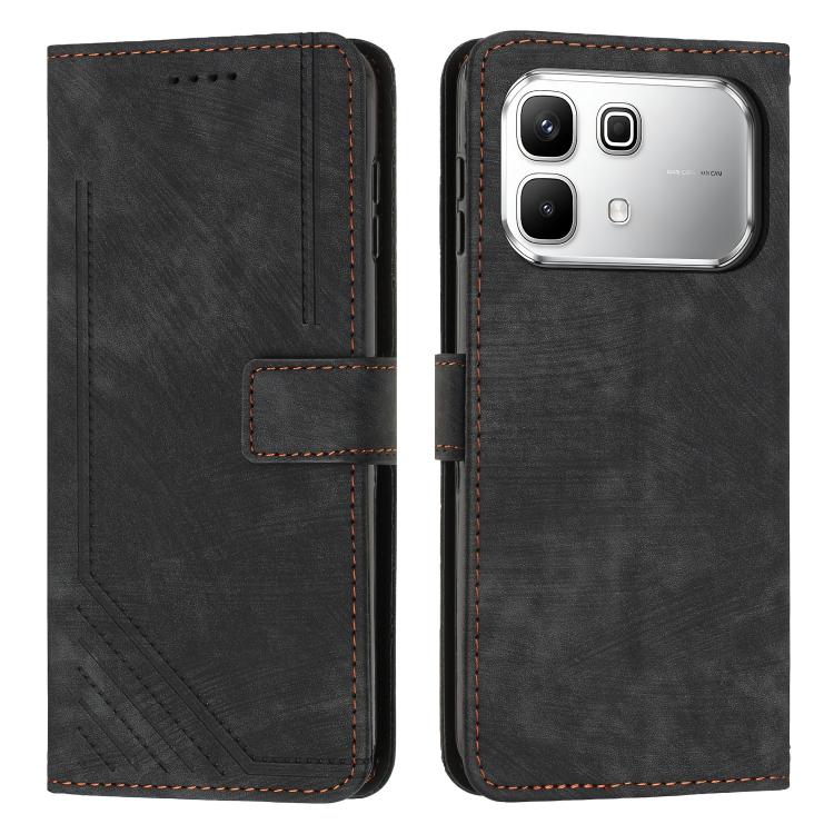 Skin Feel Stripe Pattern Leather Phone Case with Lanyard, For Infinix Hot 70 5G, For Infinix Note Edge 5G, For Infinix Smart 20 4G, For Infinix Note 60 / 60 Pro 5G, For Infinix Hot 60 4G / Hot 60i 4G, For Infinix Hot 60 Pro+ 4G, For Infinix Hot 60 Pro ...