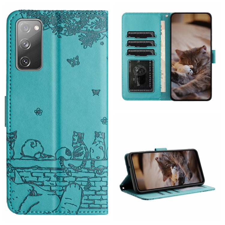 Cat Embossing Pattern Leather Phone Case with Lanyard, For Samsung Galaxy A15, For Samsung Galaxy A54, For Samsung Galaxy A05s, For Samsung Galaxy S23 FE, For Samsung Galaxy S23 Ultra, For Samsung Galaxy S23, For Samsung Galaxy S20 FE                  ...