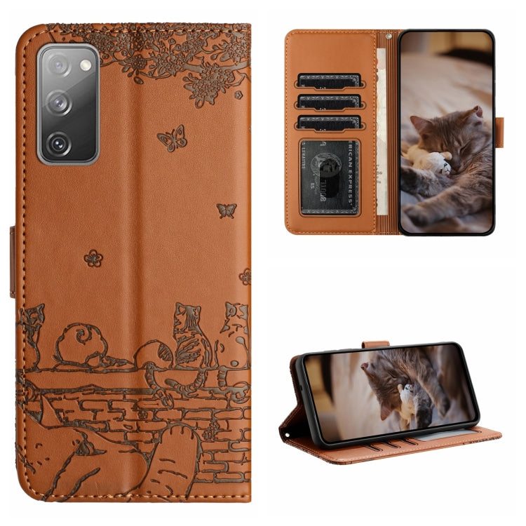 Cat Embossing Pattern Leather Phone Case with Lanyard, For Samsung Galaxy A15, For Samsung Galaxy A54, For Samsung Galaxy A05s, For Samsung Galaxy S23 FE, For Samsung Galaxy S23 Ultra, For Samsung Galaxy S23, For Samsung Galaxy S20 FE                  ...