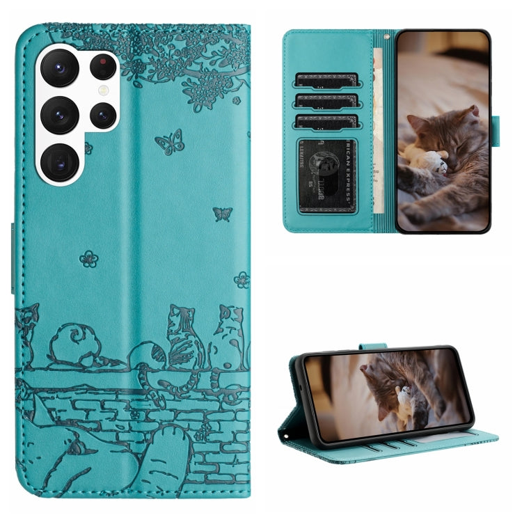 Cat Embossing Pattern Leather Phone Case with Lanyard, For Samsung Galaxy A15, For Samsung Galaxy A54, For Samsung Galaxy A05s, For Samsung Galaxy S23 FE, For Samsung Galaxy S23 Ultra, For Samsung Galaxy S23, For Samsung Galaxy S20 FE                  ...