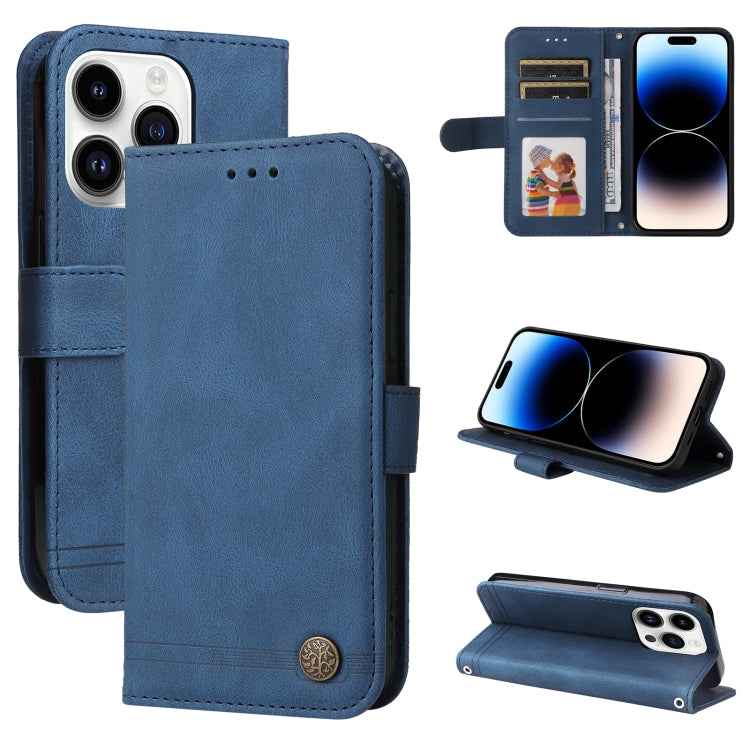 Skin Feel Life Tree Leather Phone Case, For iPhone 15 Pro Max, For iPhone 15 Pro, For iPhone 15 Plus, For iPhone 15