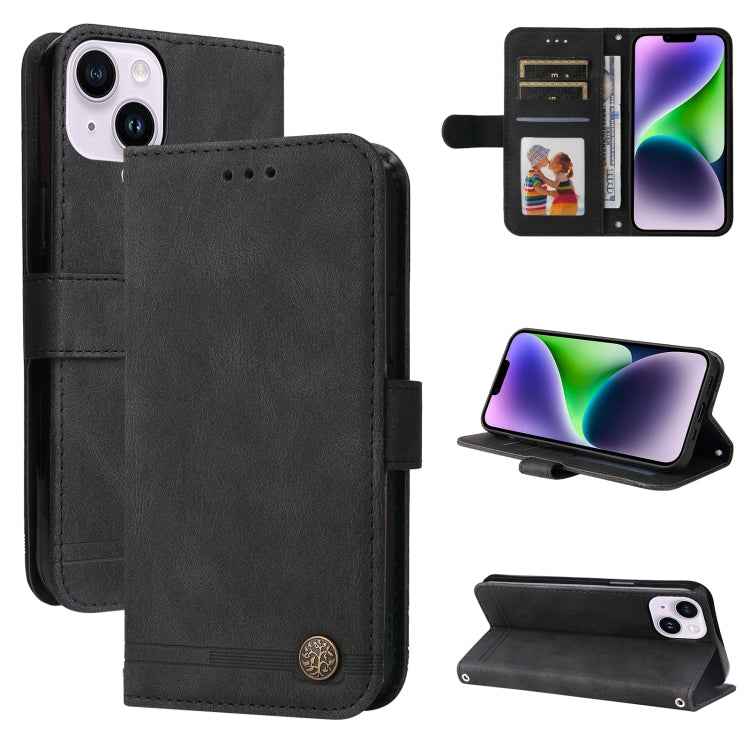 Skin Feel Life Tree Leather Phone Case, For iPhone 15 Pro Max, For iPhone 15 Pro, For iPhone 15 Plus, For iPhone 15