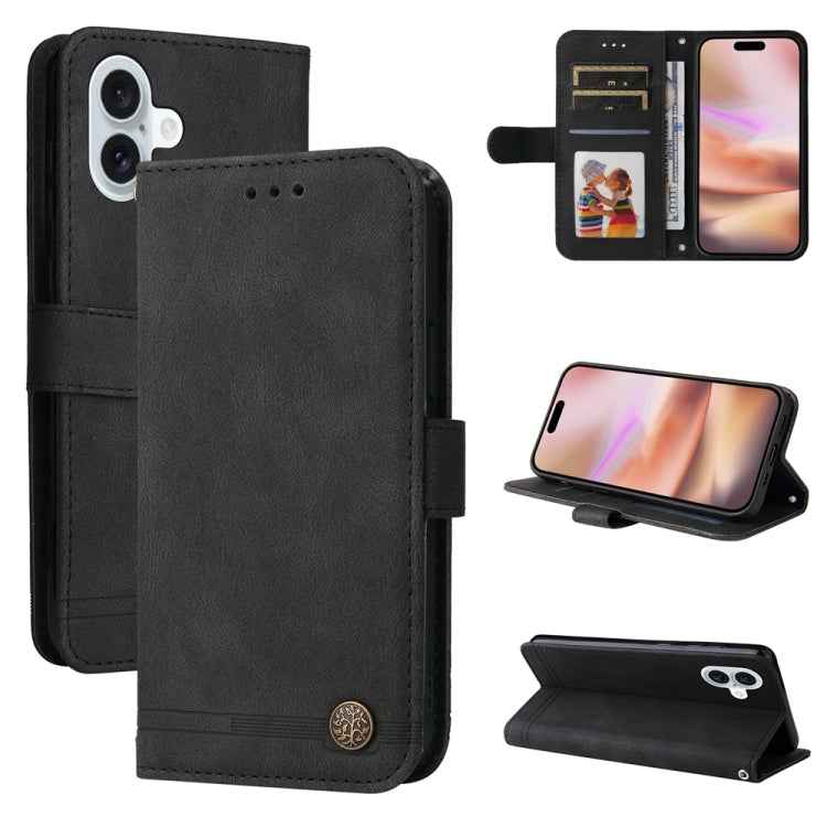 Skin Feel Life Tree Leather Phone Case