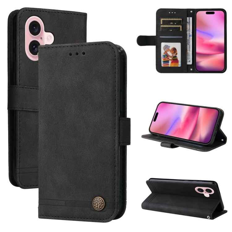 Skin Feel Life Tree Leather Phone Case