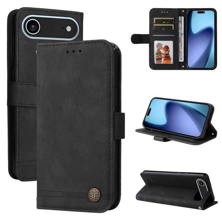 Skin Feel Life Tree Leather Phone Case