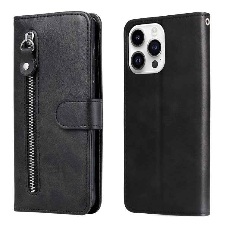 Fashion Calf Texture Zipper Leather Phone Case, For iPhone 15 Pro Max, For iPhone 15 Pro, For iPhone 15 Plus, For iPhone 15