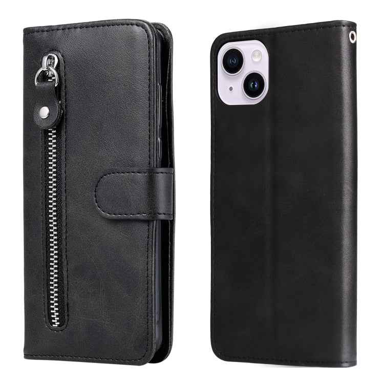 Fashion Calf Texture Zipper Leather Phone Case, For iPhone 15 Pro Max, For iPhone 15 Pro, For iPhone 15 Plus, For iPhone 15