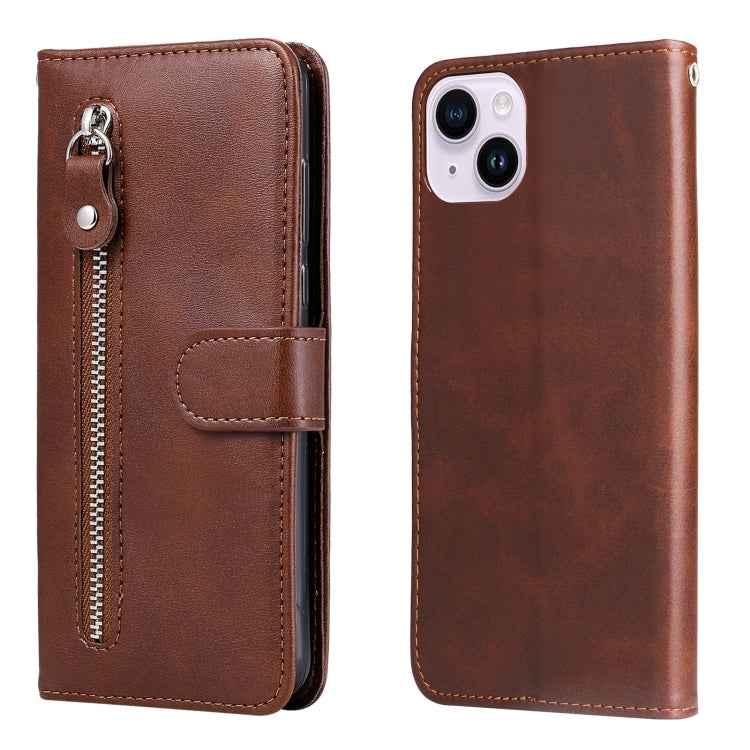 Fashion Calf Texture Zipper Leather Phone Case, For iPhone 15 Pro Max, For iPhone 15 Pro, For iPhone 15 Plus, For iPhone 15