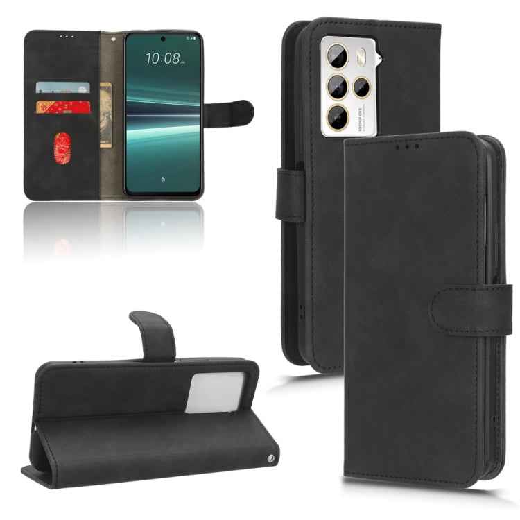 Skin Feel Magnetic Flip Leather Phone Case, For HTC U24 Pro, For HTC U23 Pro