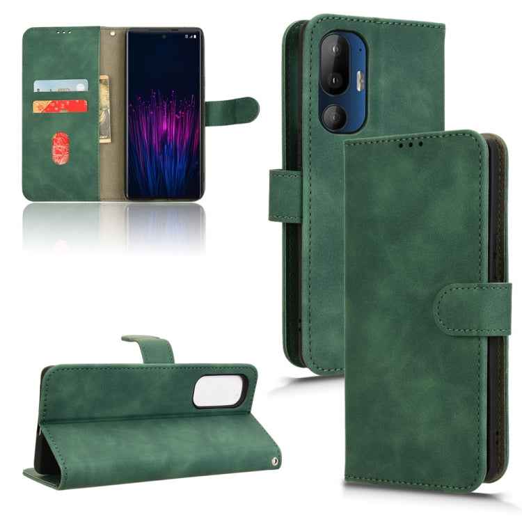 Skin Feel Magnetic Flip Leather Phone Case, For HTC U24 Pro, For HTC U23 Pro