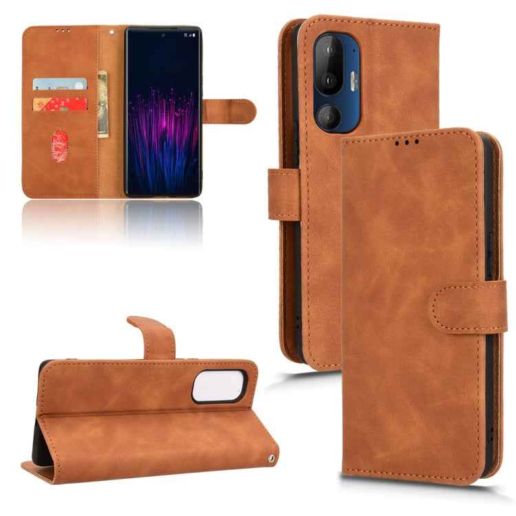 Skin Feel Magnetic Flip Leather Phone Case, For HTC U24 Pro, For HTC U23 Pro
