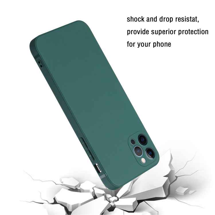 Straight Edge Solid Color TPU Shockproof Phone Case
