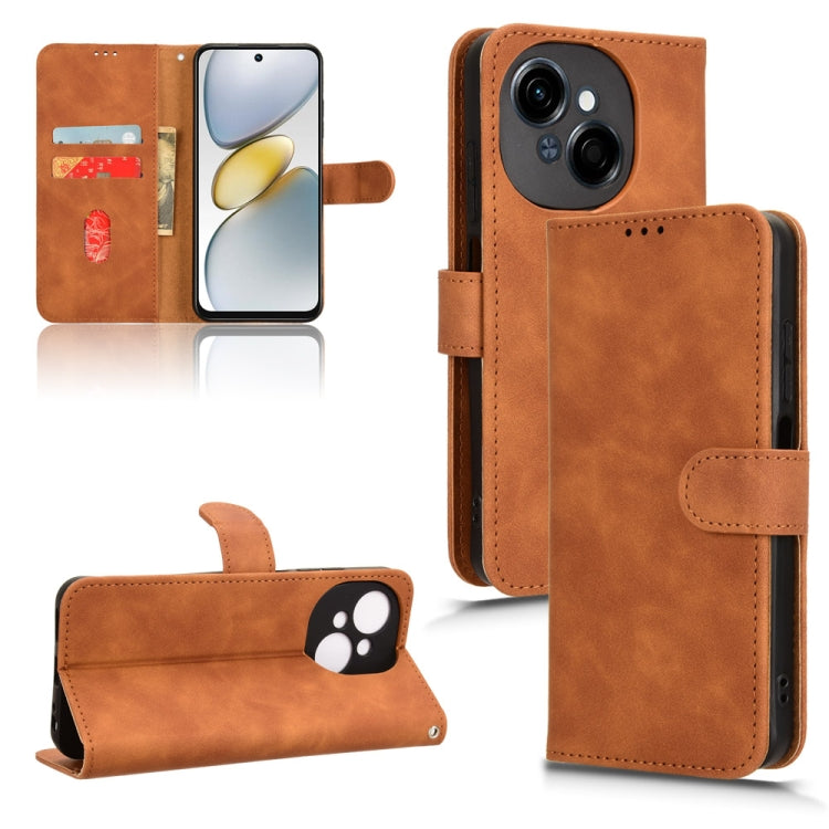 Skin Feel Magnetic Flip Leather Phone Case, For Tecno Spark 30 Pro 4G, For Tecno Spark Go 2025 / Spark Go 1, For Tecno Pop 9, For Tecno Spark Go 5G, For Tecno Camon 30S Pro, For Tecno Pova 6 Neo, For Tecno Camon 30 4G, For Tecno Spark 20 Pro           ...
