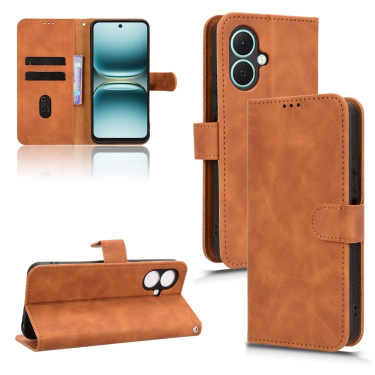 Skin Feel Magnetic Flip Leather Phone Case, For Tecno Spark 40 4G, For Tecno Pova 7 Ultra 5G, For Tecno Spark Go 2 4G, For Tecno Pova Curve 5G, For Tecno Camon 40 Premier, For Tecno Camon 40, For Tecno Spark 30 Pro 4G, For Tecno Spark Go 2025 / Spark G...