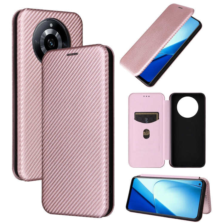 Carbon Fiber Texture Flip Leather Phone Case, For Realme 11 5G / 11x, For Realme C53 4G / Narzo N53 4G, For Realme 11 5G, For Realme 11 Pro / 11 Pro+