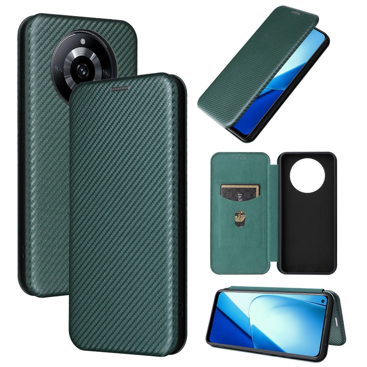 Carbon Fiber Texture Flip Leather Phone Case, For Realme 11 5G / 11x, For Realme C53 4G / Narzo N53 4G, For Realme 11 5G, For Realme 11 Pro / 11 Pro+