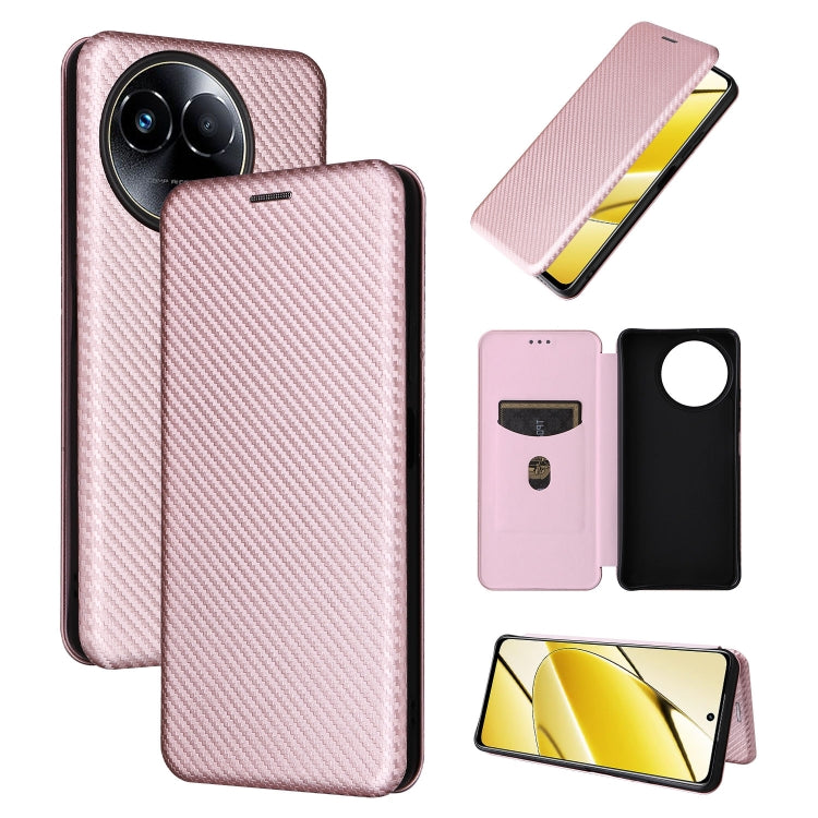 Carbon Fiber Texture Flip Leather Phone Case, For Realme C67 4G, For Realme 11 4G Global, For Realme GT5 5G, For Realme 11 5G / 11x, For Realme C53 4G / Narzo N53 4G, For Realme 11 5G, For Realme 11 Pro / 11 Pro+