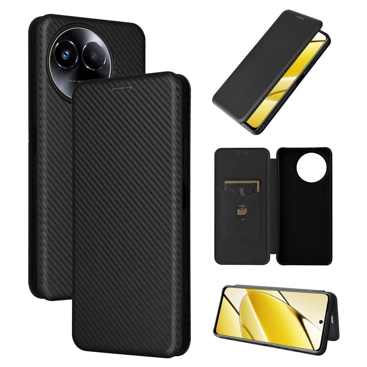 Carbon Fiber Texture Flip Leather Phone Case, For Realme C67 4G, For Realme 11 4G Global, For Realme GT5 5G, For Realme 11 5G / 11x, For Realme C53 4G / Narzo N53 4G, For Realme 11 5G, For Realme 11 Pro / 11 Pro+