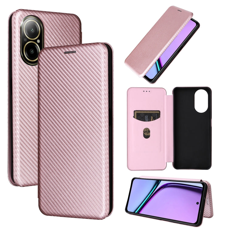 Carbon Fiber Texture Flip Leather Phone Case, For Realme C67 4G, For Realme 11 4G Global, For Realme GT5 5G, For Realme 11 5G / 11x, For Realme C53 4G / Narzo N53 4G, For Realme 11 5G, For Realme 11 Pro / 11 Pro+