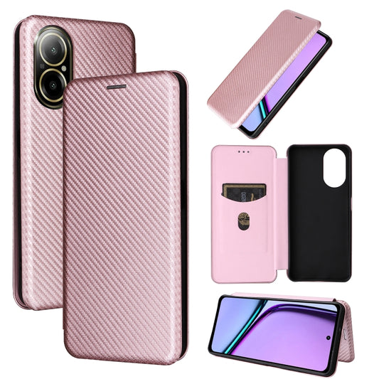 Carbon Fiber Texture Flip Leather Phone Case, For Realme C67 4G, For Realme 11 4G Global, For Realme GT5 5G, For Realme 11 5G / 11x, For Realme C53 4G / Narzo N53 4G, For Realme 11 5G, For Realme 11 Pro / 11 Pro+