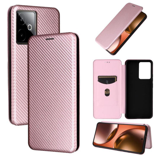 Carbon Fiber Texture Flip Leather Phone Case, For Realme Neo7x 5G, For Realme P3 Pro 5G, For Realme 14 Pro 5G Global, For Realme C75 4G, For Realme CT7 Pro, For Realme 13 Pro / 13 Pro+, For Realme GT 6 / GT 6T, For Realme GT Neo6 / GT Neo6 SE          ...