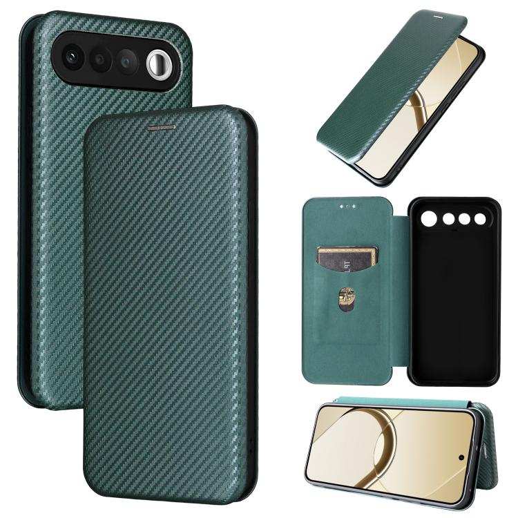 Carbon Fiber Texture Flip Leather Phone Case, For Realme Note 80 4G, For Realme 16 5G, For Realme 16 Pro+ 5G, For Realme 15x 5G India / C85 5G, For Realme C85 Pro 4G, For Realme 15T 5G, For Realme 15 5G / Realme 15 Pro 5G, For Realme GT 7 Global       ...