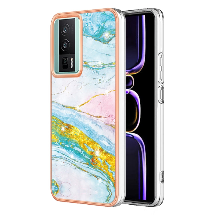 Electroplating Marble Dual-side IMD Phone Case, For Xiaomi Redmi Note 13 Pro+ 5G, For Xiaomi Redmi Note 13 Pro 5G Global, For Xiaomi 13T/13T Pro, For Xiaomi Poco F5 5G/Redmi Note 12 Turbo, For Xiaomi Poco F5 Pro 5G/Redmi K60, For Xiaomi Redmi Note 12S ...