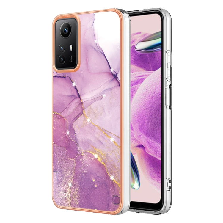 Electroplating Marble Dual-side IMD Phone Case, For Xiaomi Redmi Note 13 Pro+ 5G, For Xiaomi Redmi Note 13 Pro 5G Global, For Xiaomi 13T/13T Pro, For Xiaomi Poco F5 5G/Redmi Note 12 Turbo, For Xiaomi Poco F5 Pro 5G/Redmi K60, For Xiaomi Redmi Note 12S ...