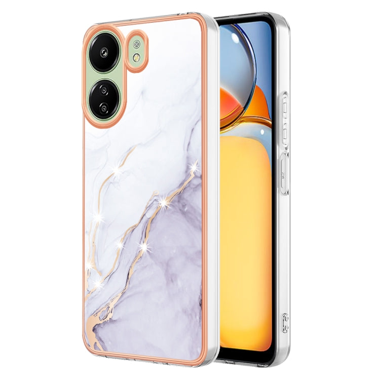Electroplating Marble Dual-side IMD Phone Case, For Xiaomi Poco M6 Pro 4G, For Xiaomi Redmi A3, For Xiaomi Redmi Note 13 Pro 4G Global, For Xiaomi Redmi Note 13 4G Global, For Xiaomi K70E, For Xiaomi Poco X6 Pro, For Xiaomi Redmi Note 13 5G Global     ...