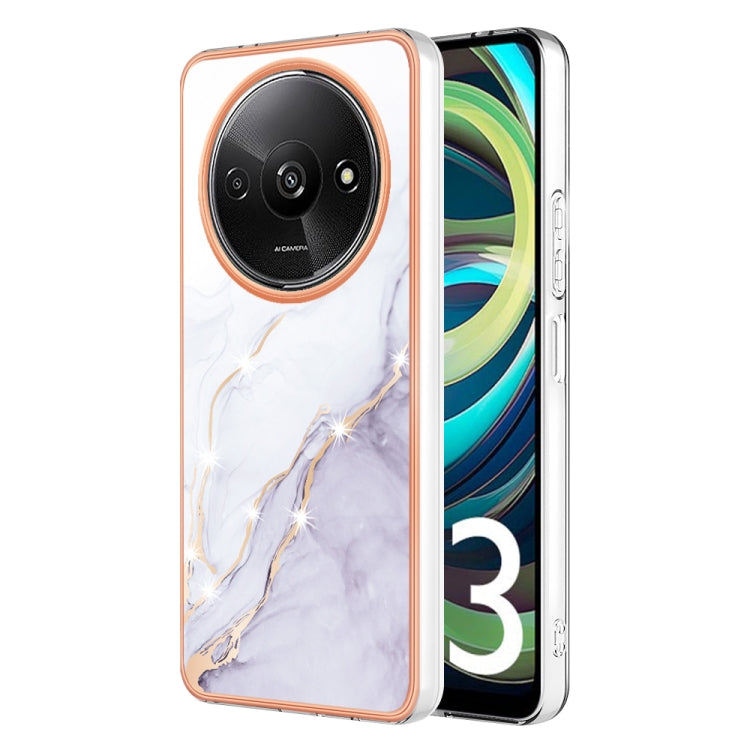 Electroplating Marble Dual-side IMD Phone Case, For Xiaomi Poco M6 Pro 4G, For Xiaomi Redmi A3, For Xiaomi Redmi Note 13 Pro 4G Global, For Xiaomi Redmi Note 13 4G Global, For Xiaomi K70E, For Xiaomi Poco X6 Pro, For Xiaomi Redmi Note 13 5G Global     ...