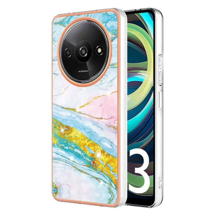 Electroplating Marble Dual-side IMD Phone Case, For Xiaomi Poco M6 Pro 4G, For Xiaomi Redmi A3, For Xiaomi Redmi Note 13 Pro 4G Global, For Xiaomi Redmi Note 13 4G Global, For Xiaomi K70E, For Xiaomi Poco X6 Pro, For Xiaomi Redmi Note 13 5G Global     ...