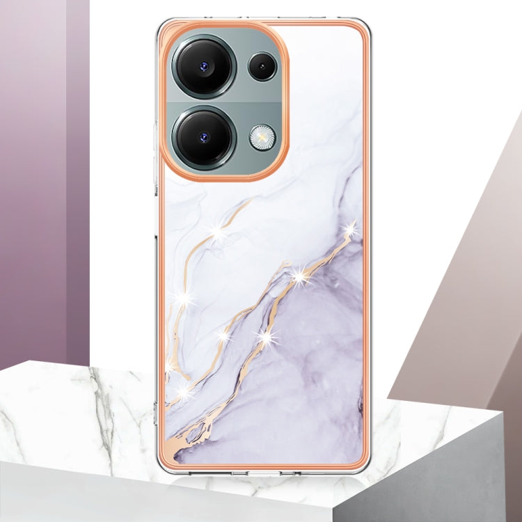 Electroplating Marble Dual-side IMD Phone Case, For Xiaomi Poco M6 Pro 4G, For Xiaomi Redmi A3, For Xiaomi Redmi Note 13 Pro 4G Global, For Xiaomi Redmi Note 13 4G Global, For Xiaomi K70E, For Xiaomi Poco X6 Pro, For Xiaomi Redmi Note 13 5G Global     ...