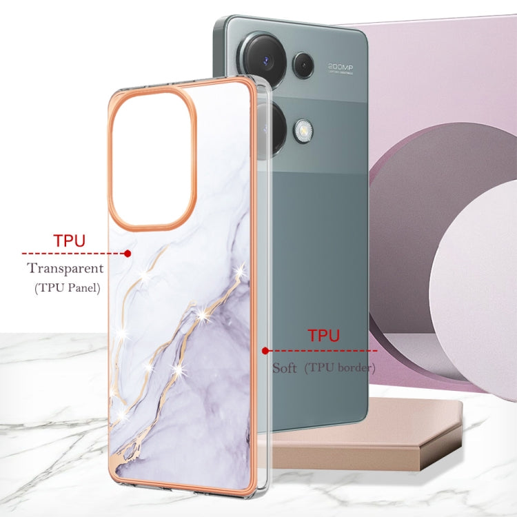 Electroplating Marble Dual-side IMD Phone Case, For Xiaomi Poco M6 Pro 4G, For Xiaomi Redmi A3, For Xiaomi Redmi Note 13 Pro 4G Global, For Xiaomi Redmi Note 13 4G Global, For Xiaomi K70E, For Xiaomi Poco X6 Pro, For Xiaomi Redmi Note 13 5G Global     ...