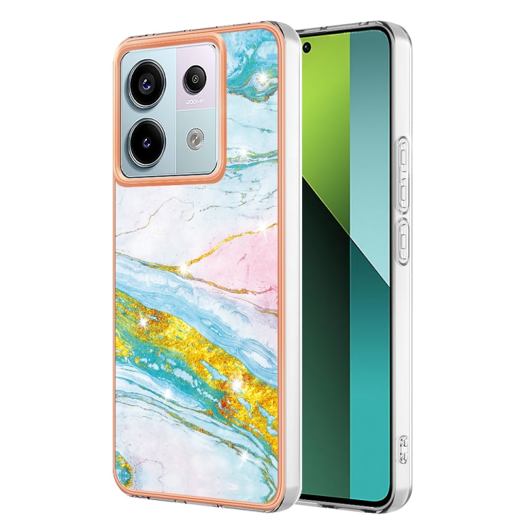 Electroplating Marble Dual-side IMD Phone Case, For Xiaomi Redmi Note 13 Pro+ 5G, For Xiaomi Redmi Note 13 Pro 5G Global, For Xiaomi 13T/13T Pro, For Xiaomi Poco F5 5G/Redmi Note 12 Turbo, For Xiaomi Poco F5 Pro 5G/Redmi K60, For Xiaomi Redmi Note 12S ...
