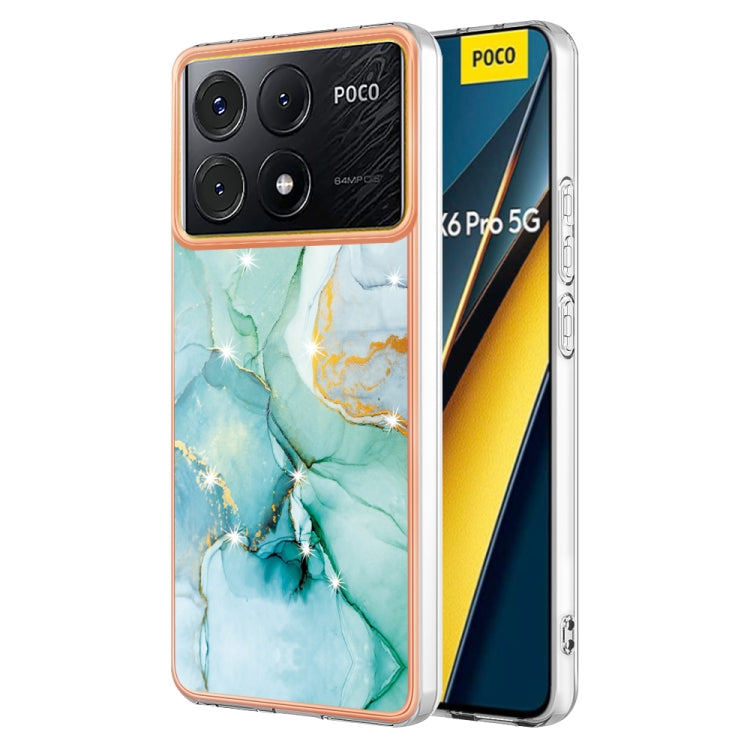 Electroplating Marble Dual-side IMD Phone Case, For Xiaomi Poco M6 Pro 4G, For Xiaomi Redmi A3, For Xiaomi Redmi Note 13 Pro 4G Global, For Xiaomi Redmi Note 13 4G Global, For Xiaomi K70E, For Xiaomi Poco X6 Pro, For Xiaomi Redmi Note 13 5G Global     ...
