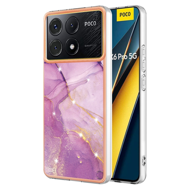 Electroplating Marble Dual-side IMD Phone Case, For Xiaomi Poco M6 Pro 4G, For Xiaomi Redmi A3, For Xiaomi Redmi Note 13 Pro 4G Global, For Xiaomi Redmi Note 13 4G Global, For Xiaomi K70E, For Xiaomi Poco X6 Pro, For Xiaomi Redmi Note 13 5G Global     ...
