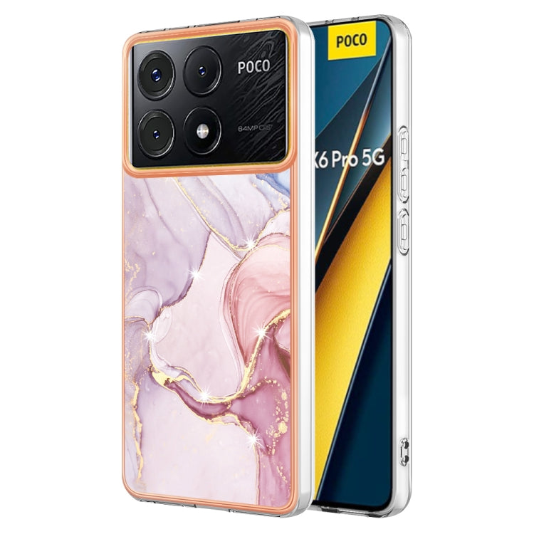 Electroplating Marble Dual-side IMD Phone Case, For Xiaomi Poco M6 Pro 4G, For Xiaomi Redmi A3, For Xiaomi Redmi Note 13 Pro 4G Global, For Xiaomi Redmi Note 13 4G Global, For Xiaomi K70E, For Xiaomi Poco X6 Pro, For Xiaomi Redmi Note 13 5G Global     ...
