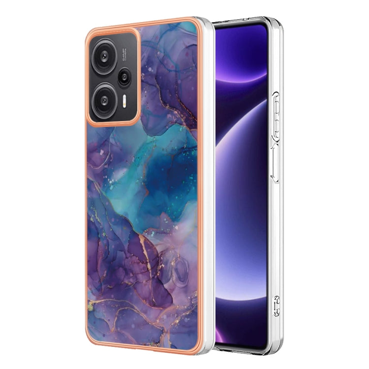 Electroplating Marble Dual-side IMD TPU Phone Case, For Xiaomi 13T/13T Pro, For Xiaomi Poco F5 5G/Redmi Note 12 Turbo, For Xiaomi Poco F5 Pro 5G/Redmi K60, For Xiaomi Redmi Note 12S 4G, For Xiaomi Redmi Note 12 4G Global