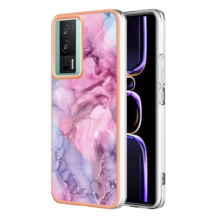 Electroplating Marble Dual-side IMD TPU Phone Case, For Xiaomi 13T/13T Pro, For Xiaomi Poco F5 5G/Redmi Note 12 Turbo, For Xiaomi Poco F5 Pro 5G/Redmi K60, For Xiaomi Redmi Note 12S 4G, For Xiaomi Redmi Note 12 4G Global