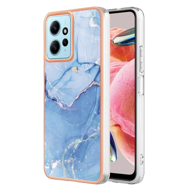 Electroplating Marble Dual-side IMD TPU Phone Case, For Xiaomi 13T/13T Pro, For Xiaomi Poco F5 5G/Redmi Note 12 Turbo, For Xiaomi Poco F5 Pro 5G/Redmi K60, For Xiaomi Redmi Note 12S 4G, For Xiaomi Redmi Note 12 4G Global