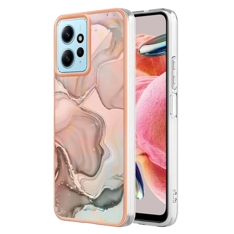 Electroplating Marble Dual-side IMD TPU Phone Case, For Xiaomi 13T/13T Pro, For Xiaomi Poco F5 5G/Redmi Note 12 Turbo, For Xiaomi Poco F5 Pro 5G/Redmi K60, For Xiaomi Redmi Note 12S 4G, For Xiaomi Redmi Note 12 4G Global
