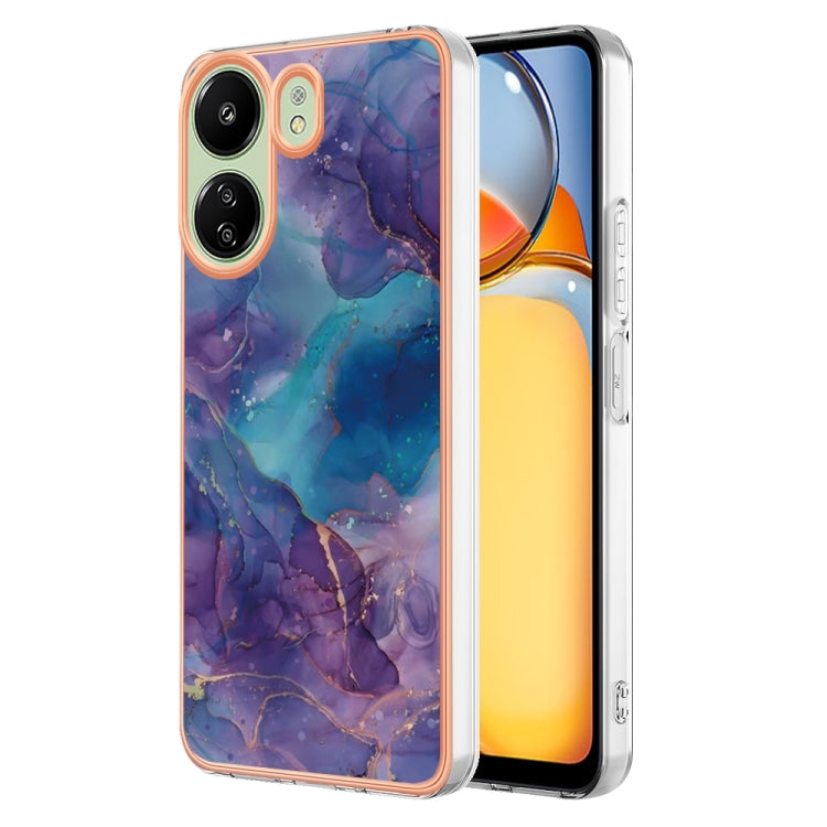 Electroplating Marble Dual-side IMD TPU Phone Case, For Xiaomi Redmi Note 13 Pro 4G/Poco M6 Pro 4G, For Xiaomi Redmi A3, Xiaomi Redmi Note 13 4G, For Xiaomi Poco X6 Pro / Redmi K70E, For Xiaomi Redmi Note 13 5G Global, For Xiaomi Redmi 13C 4G          ...