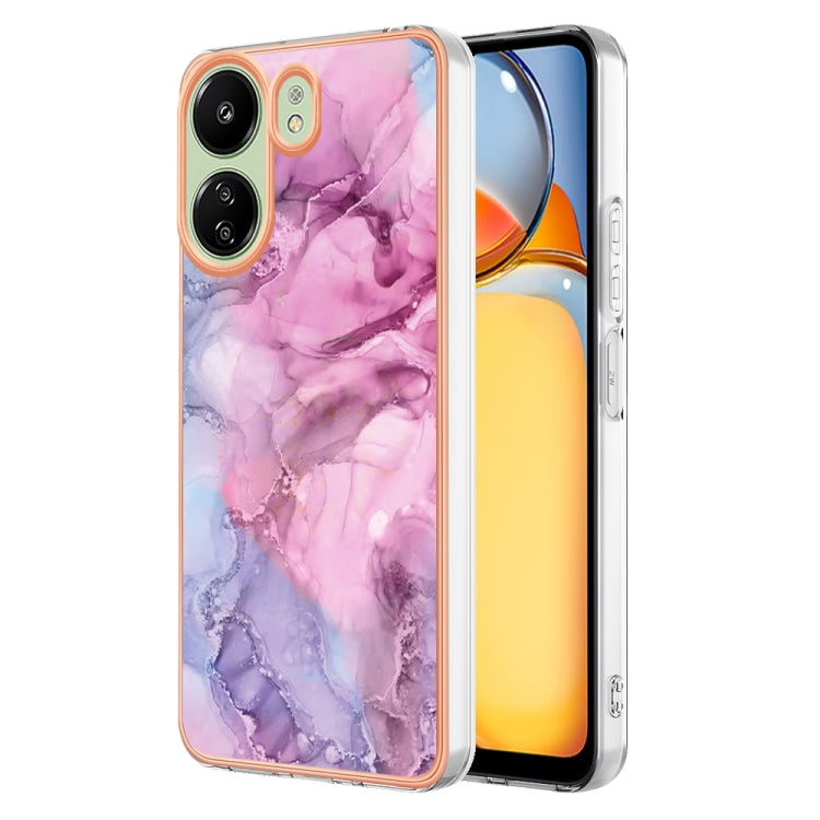 Electroplating Marble Dual-side IMD TPU Phone Case, For Xiaomi Redmi Note 13 Pro 4G/Poco M6 Pro 4G, For Xiaomi Redmi A3, Xiaomi Redmi Note 13 4G, For Xiaomi Poco X6 Pro / Redmi K70E, For Xiaomi Redmi Note 13 5G Global, For Xiaomi Redmi 13C 4G          ...
